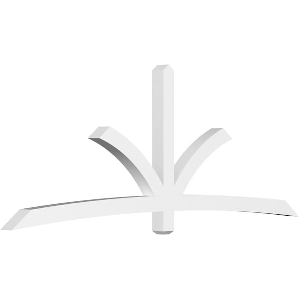 Ekena Millwork Davenport Architectural Grade PVC Gable Bracket, 108"W x 40 1/2"H x 4"D x 4"F, 9/12 Pitch GBP108X41X0404DAV00 - main